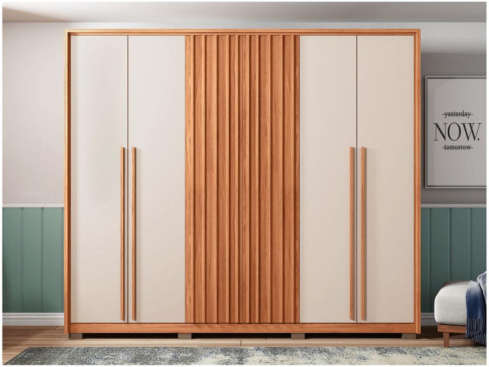 Guarda-roupa Casal 4 Gavetas 6 Portas Caemmun New Comodus - 3