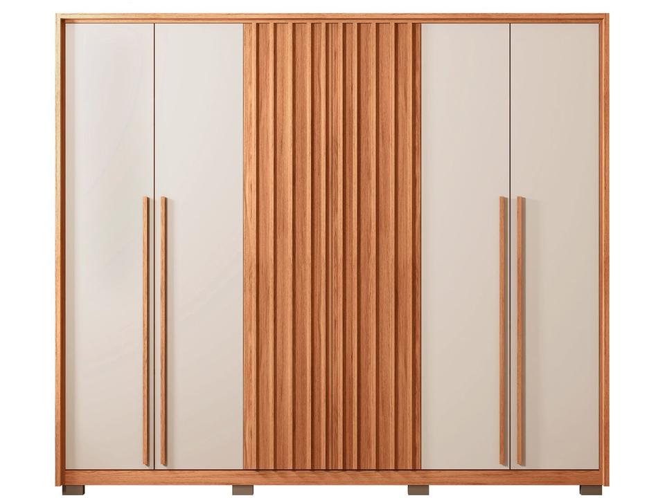 Guarda-roupa Casal 4 Gavetas 6 Portas Caemmun New Comodus - 6