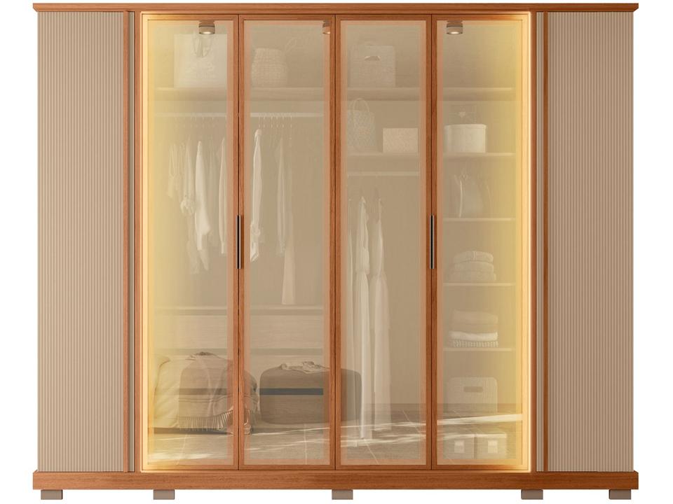 Guarda-roupa Casal 4 Gavetas 6 Portas Caemmun Quinn - 8