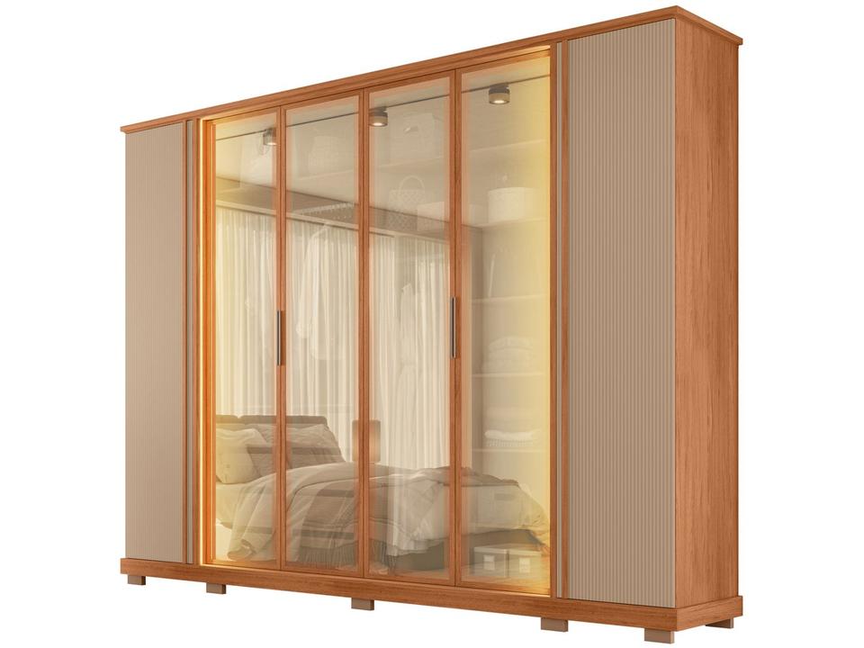 Guarda-roupa Casal 4 Gavetas 6 Portas Caemmun Quinn - 7