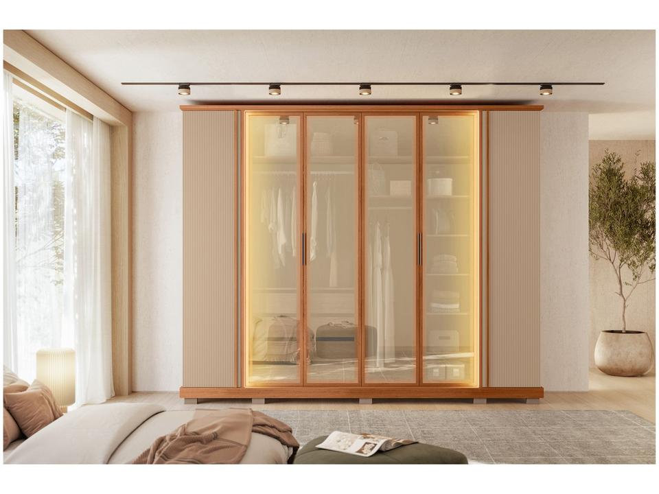 Guarda-roupa Casal 4 Gavetas 6 Portas Caemmun Quinn - 4