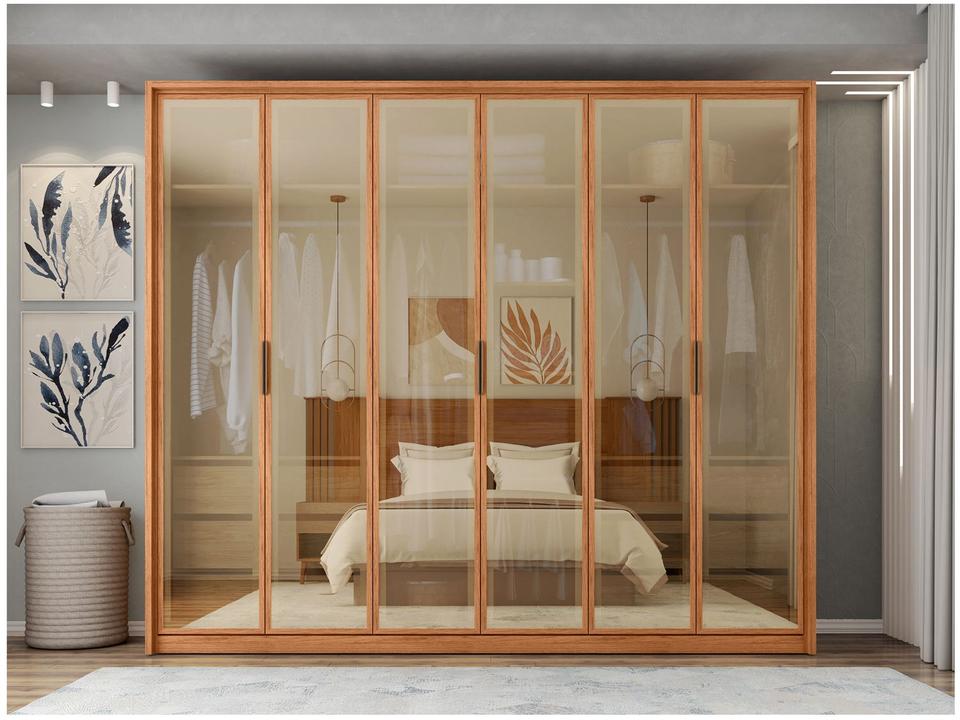 Guarda-roupa Casal 4 Gavetas 6 Portas Caemmun Reflex - 4