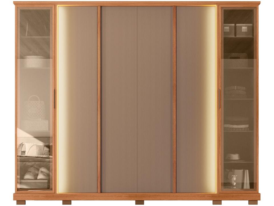 Guarda-roupa Casal 4 Gavetas 6 Portas Caemmun Tela - 8