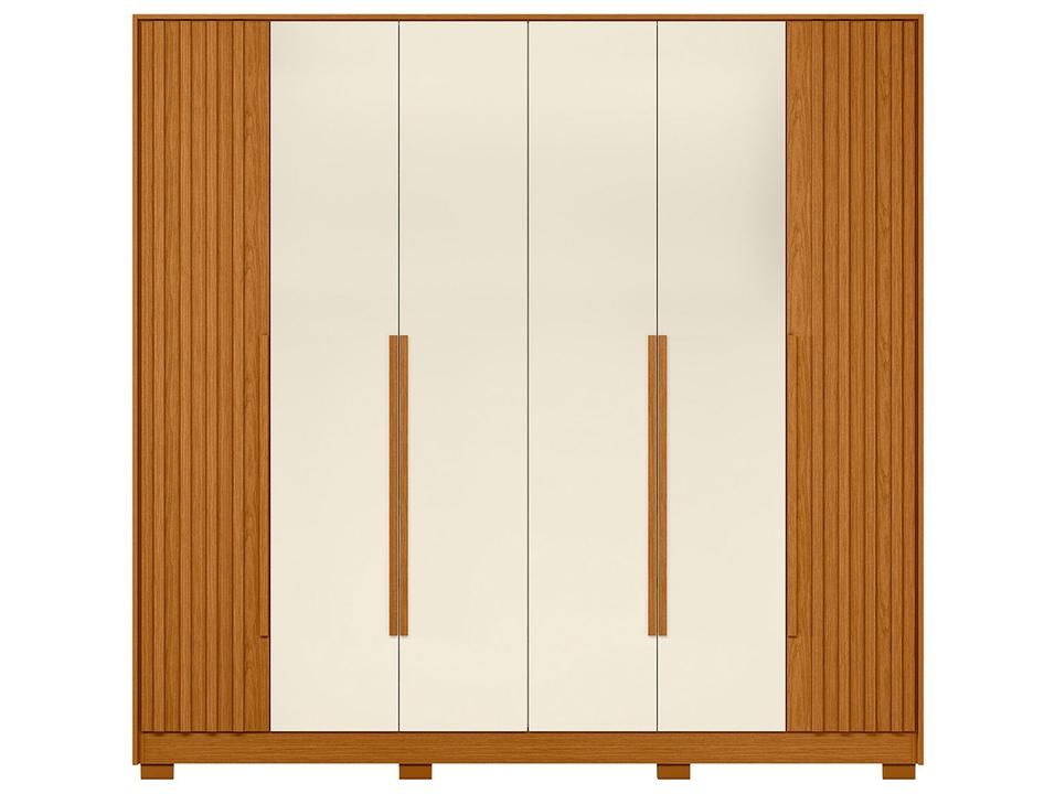 Guarda-roupa Casal 4 Gavetas 6 Portas Móveis Albatroz Deville - 5