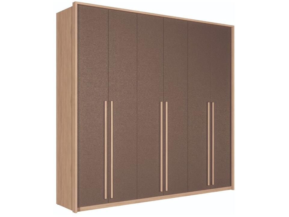 Guarda-roupa Casal 4 Gavetas 6 Portas Santos Andirá Gênova - 7