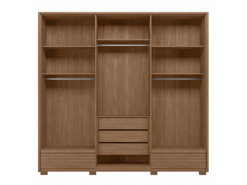 Guarda-roupa Casal 5 Gavetas 6 Portas Santos Andirá Democrata - 5