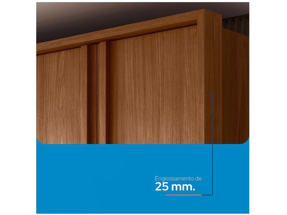 Guarda-roupa Casal 5 Gavetas 6 Portas Santos Andirá Democrata - 4