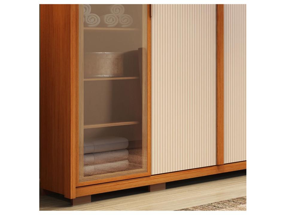 Guarda-roupa Casal 6 Gavetas 6 Portas Caemmun Coari - 7