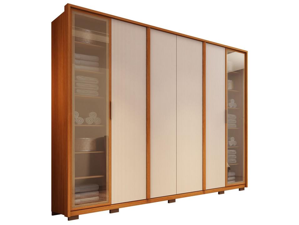 Guarda-roupa Casal 6 Gavetas 6 Portas Caemmun Coari - 9