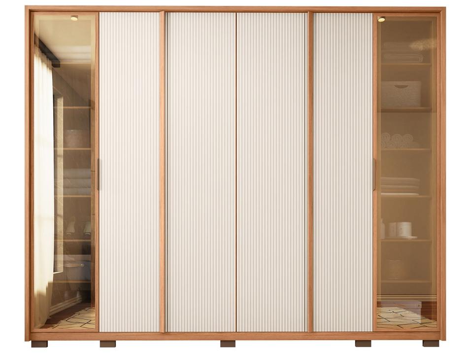 Guarda-roupa Casal 6 Gavetas 6 Portas Caemmun Coari - 8