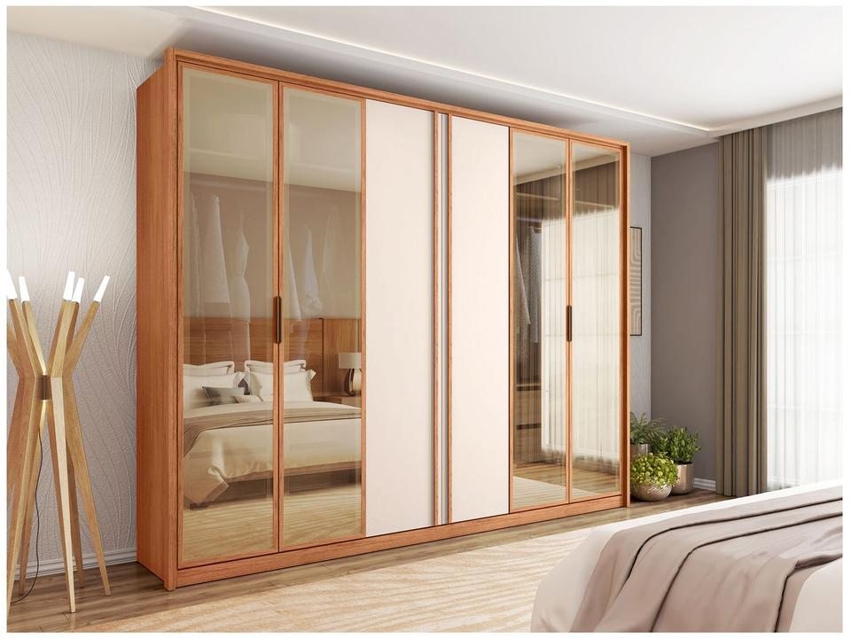 Guarda-roupa Casal 6 Gavetas 6 Portas Caemmun Cristal - 4