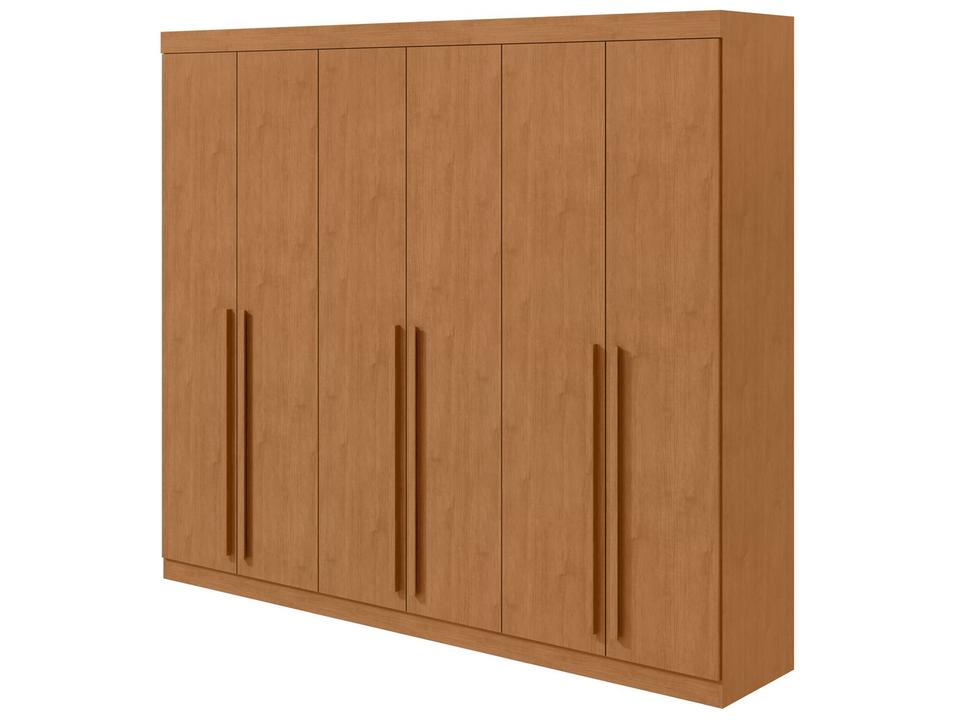 Guarda-roupa Casal 6 Gavetas 6 Portas Móveis Lopas Bertha - 6