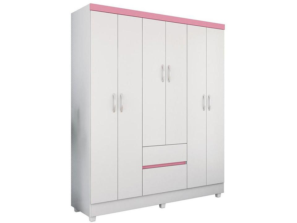 Guarda-roupa Casal 6 Portas 2 Gavetas Demóbile Flash II - 7