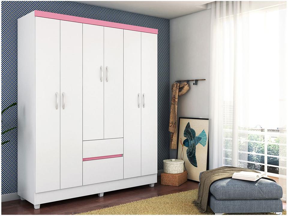 Guarda-roupa Casal 6 Portas 2 Gavetas Demóbile Flash II - 3