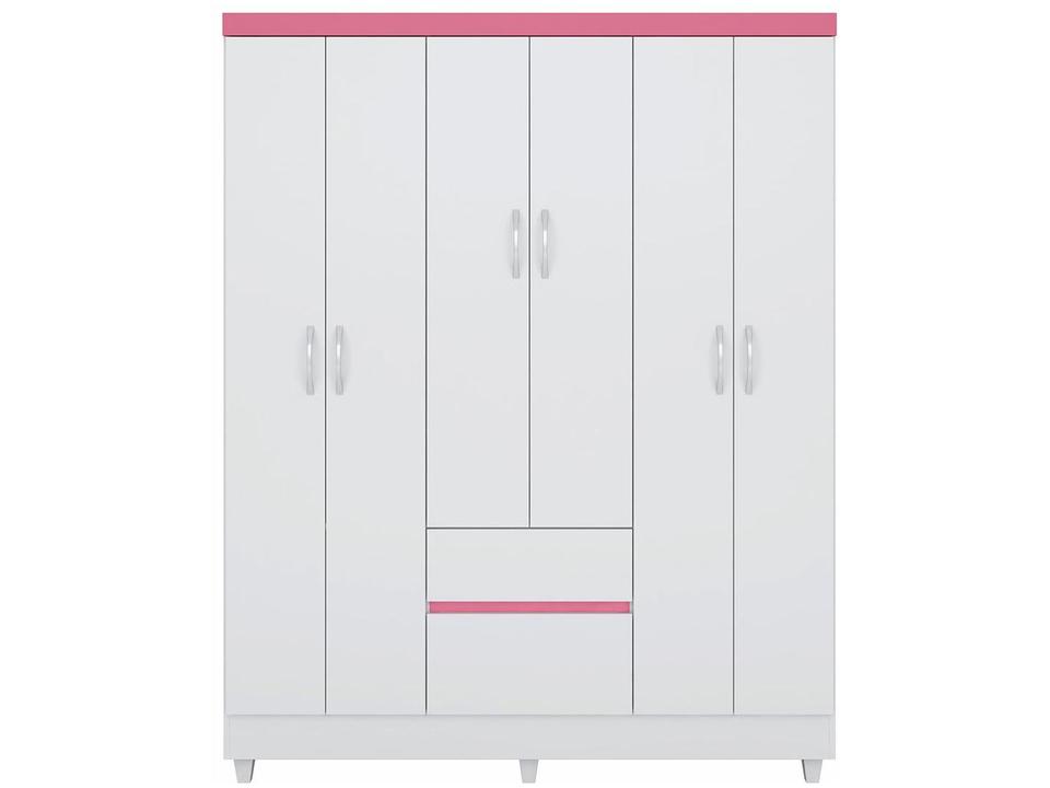 Guarda-roupa Casal 6 Portas 2 Gavetas Demóbile Flash II - 5