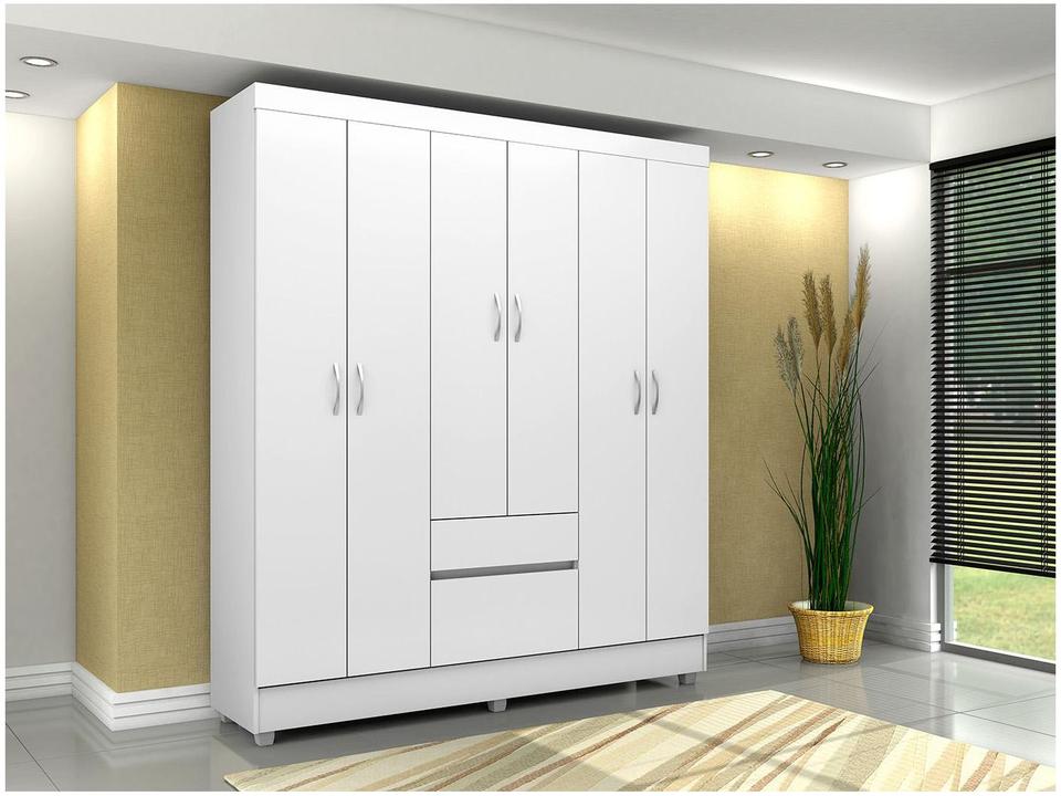 Guarda-roupa Casal 6 Portas 2 Gavetas Demóbile Flash II - 4