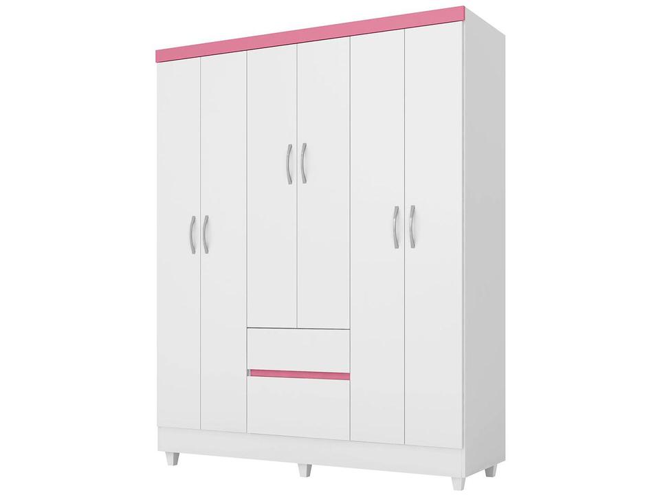 Guarda-roupa Casal 6 Portas 2 Gavetas Demóbile Flash II - 8