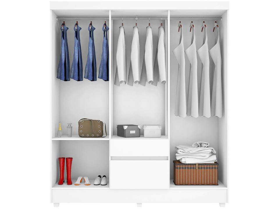 Guarda-roupa Casal 6 Portas 2 Gavetas Demóbile Flash II - 10