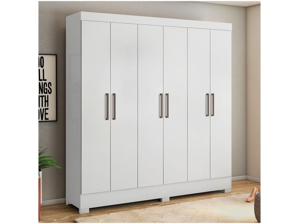 Guarda-roupa Casal 6 Portas 3 Gavetas Demóbile Prático - 3