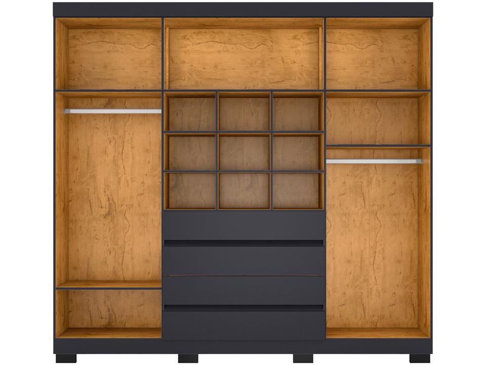 Guarda-roupa Casal 6 Portas 4 Gavetas Araplac Lisboa - 6
