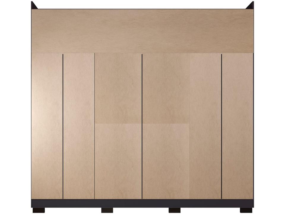 Guarda-roupa Casal 6 Portas 4 Gavetas Araplac Lisboa - 9