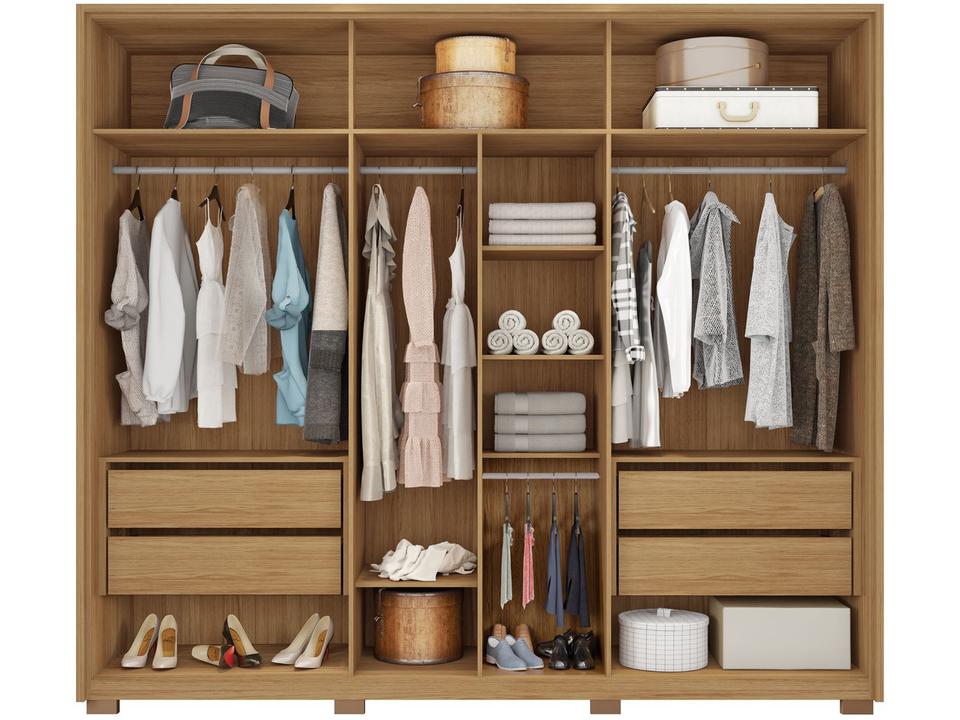 Guarda-roupa Casal 6 Portas 4 Gavetas Caemmun Decimus - 5