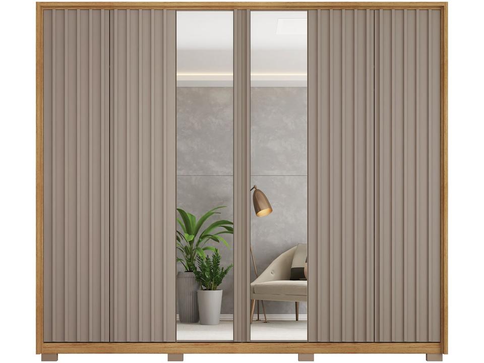 Guarda-roupa Casal 6 Portas 4 Gavetas Caemmun Decimus - 6