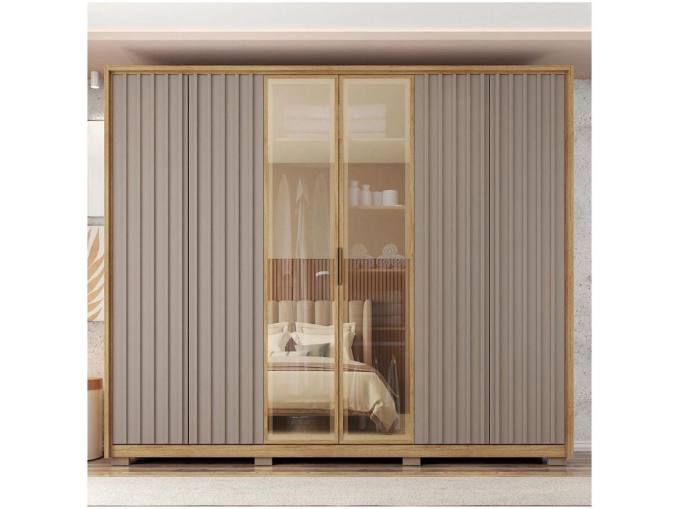 Guarda-roupa Casal 6 Portas 6 Gavetas Caemmun Centurium - 6