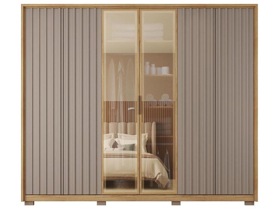 Guarda-roupa Casal 6 Portas 6 Gavetas Caemmun Centurium - 7