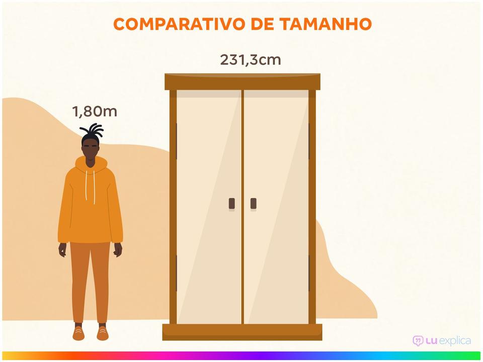 Guarda-roupa Casal 6 Portas 6 Gavetas Caemmun Octavius - 2