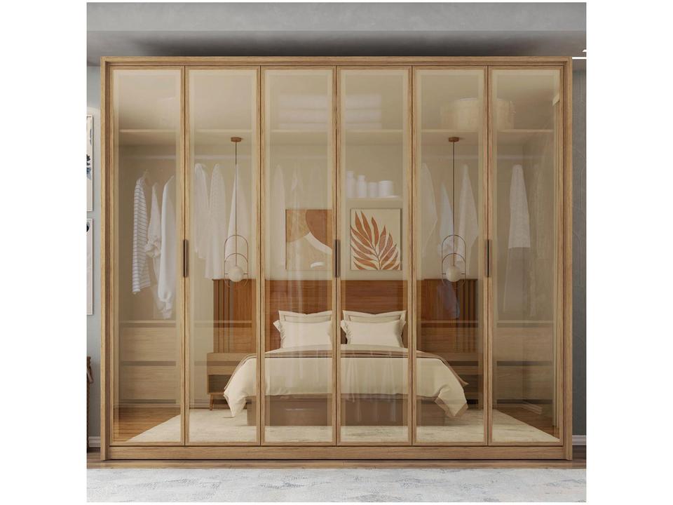 Guarda-roupa Casal 6 Portas 6 Gavetas Caemmun Reflex - 4