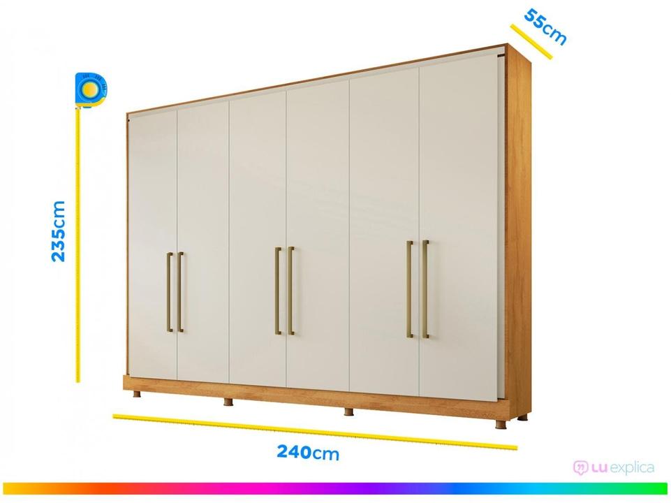 Guarda-roupa Casal 6 Portas 6 Gavetas - 4