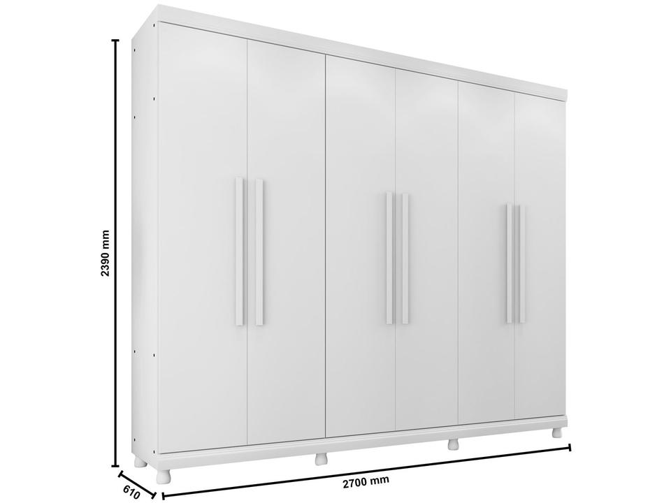 Guarda-roupa Casal 6 Portas Lanza Antares - 3