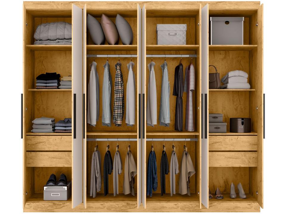 Guarda-roupa Casal 8 Portas 4 Gavetas - 5