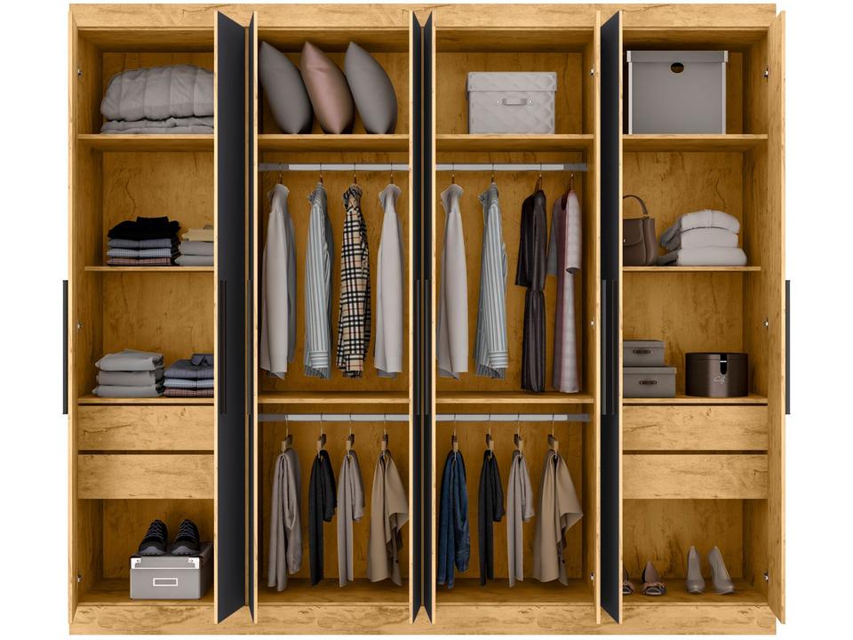 Guarda-roupa Casal 8 Portas 4 Gavetas - 5