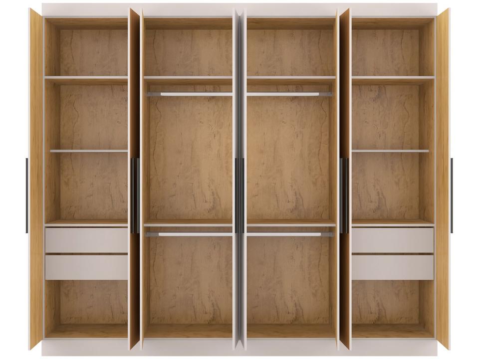 Guarda-roupa Casal 8 Portas 4 Gavetas Araplac Porto - 6