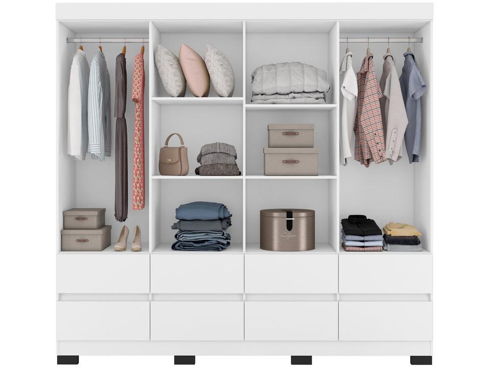 Guarda-roupa Casal 8 Portas 8 Gavetas Araplac B24088 - 3