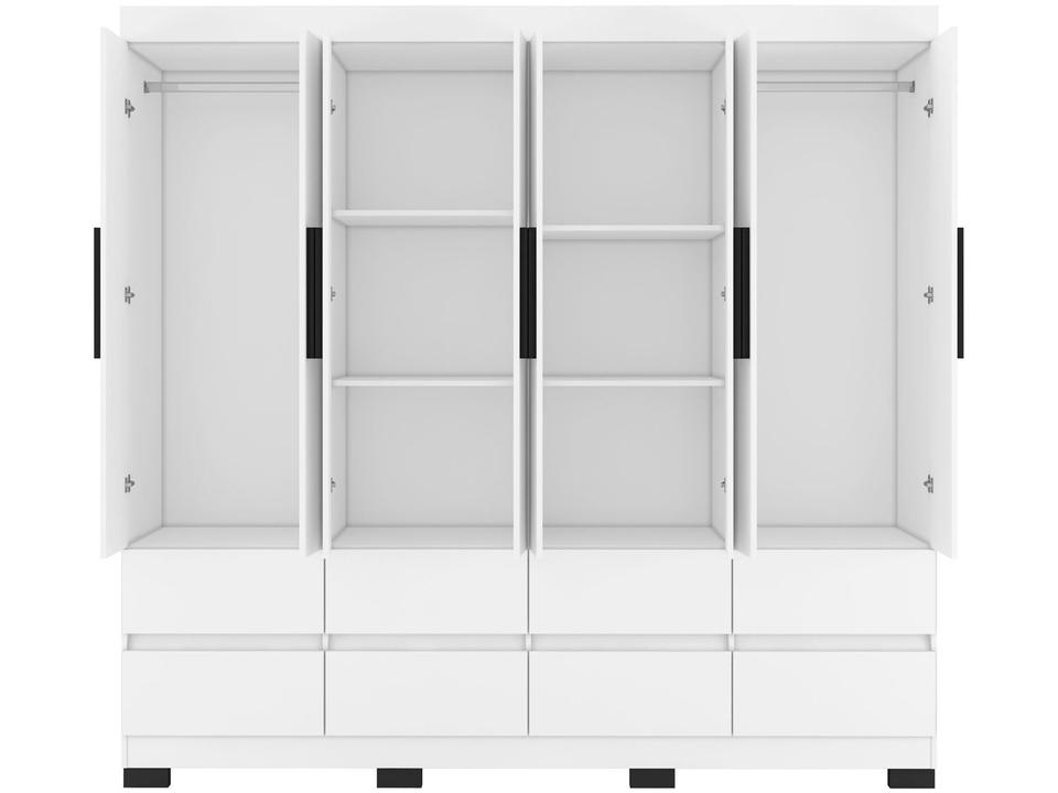 Guarda-roupa Casal 8 Portas 8 Gavetas Araplac B24088 - 6