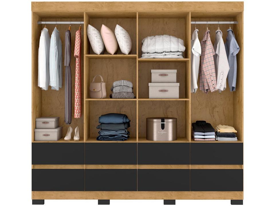 Guarda-roupa Casal 8 Portas 8 Gavetas Araplac B24088 - 4