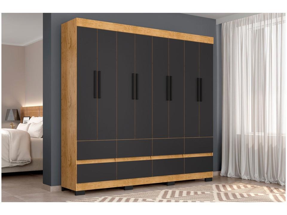 Guarda-roupa Casal 8 Portas 8 Gavetas Araplac B24088 - 5