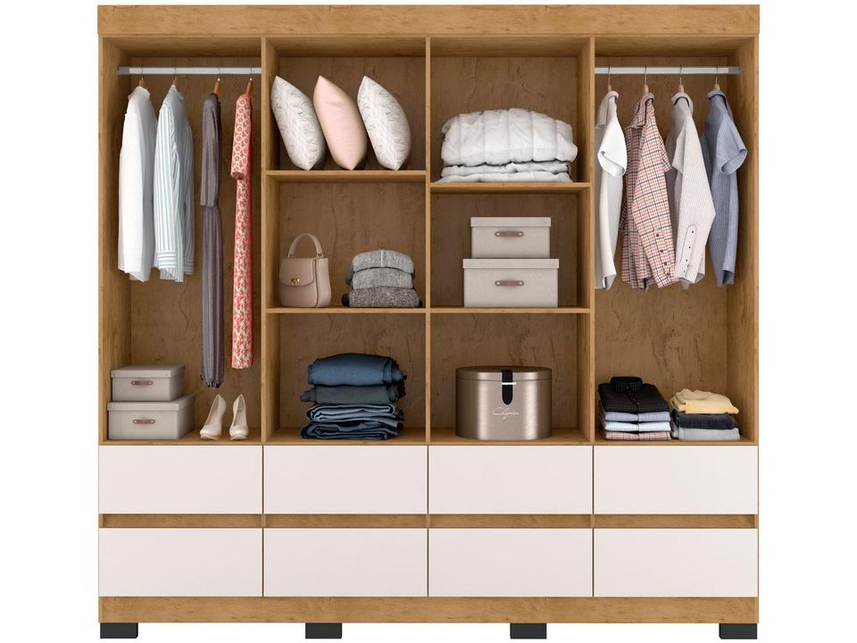 Guarda-roupa Casal 8 Portas 8 Gavetas Araplac B24088 - 3
