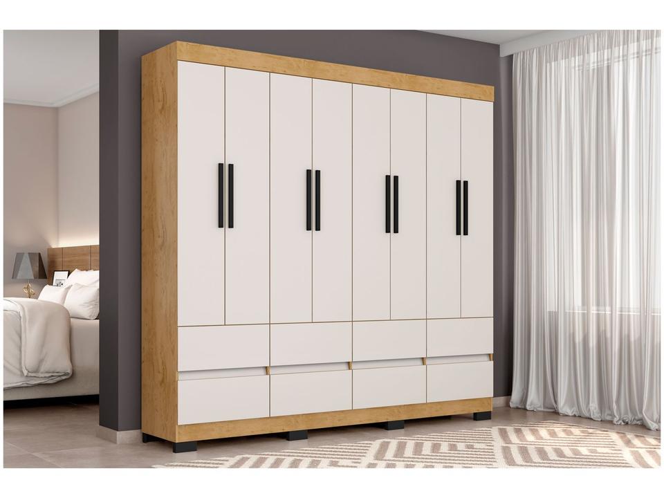 Guarda-roupa Casal 8 Portas 8 Gavetas Araplac B24088 - 5