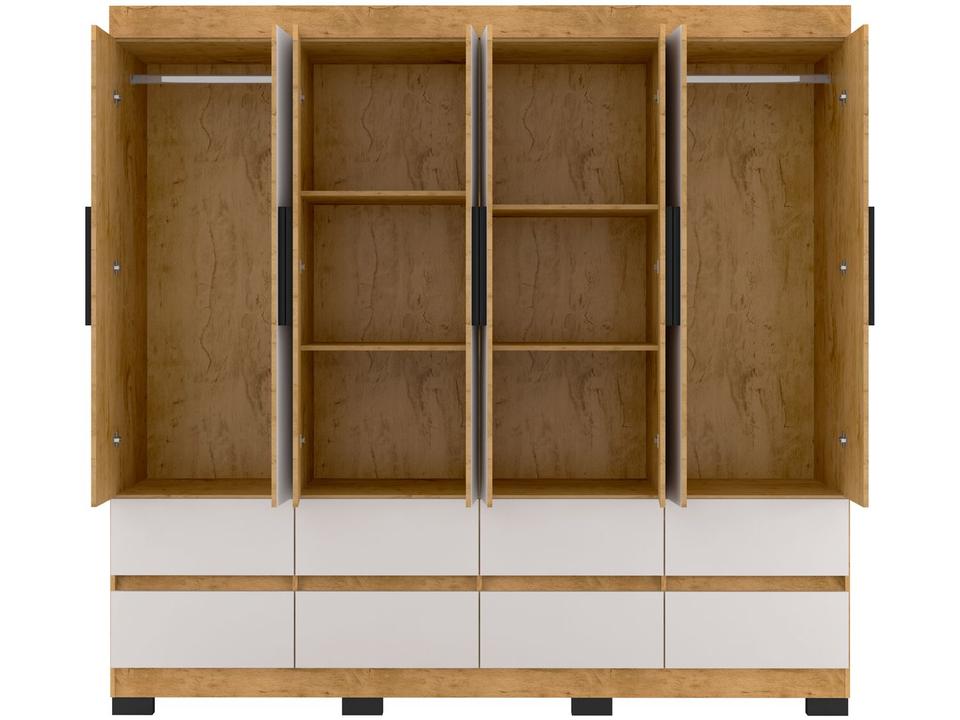 Guarda-roupa Casal 8 Portas 8 Gavetas Araplac B24088 - 8