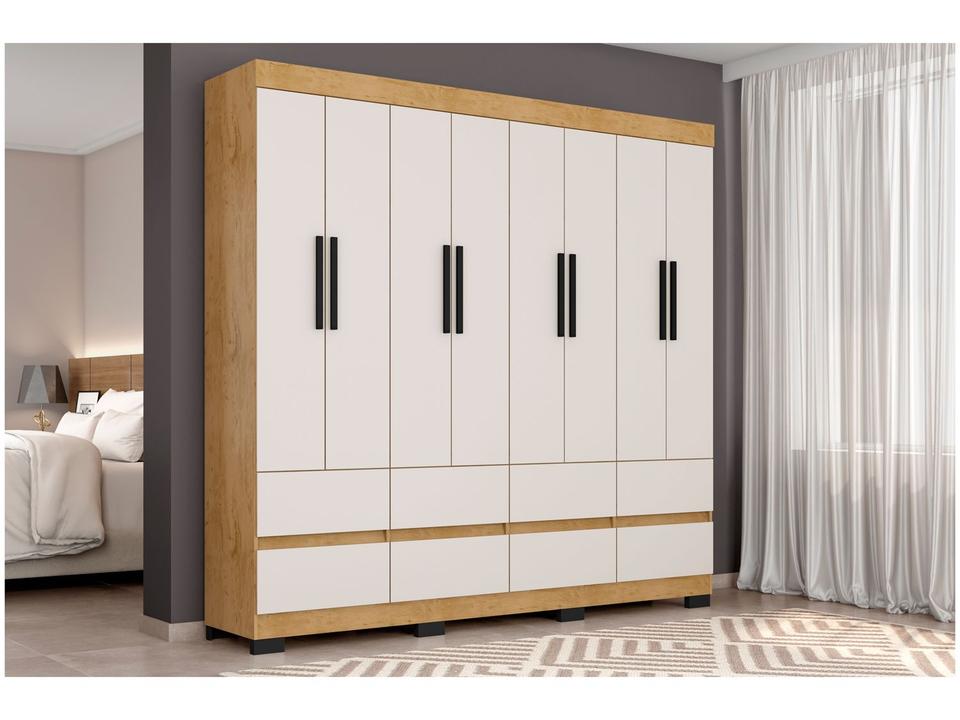 Guarda-roupa Casal 8 Portas 8 Gavetas Araplac B24088 - 4