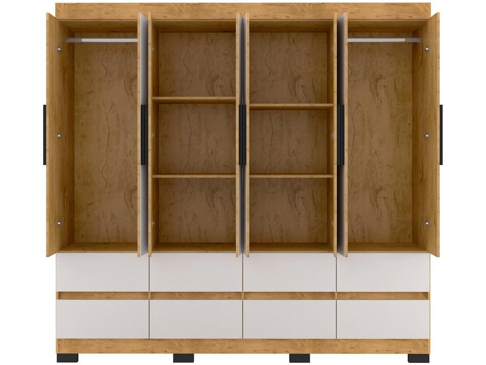 Guarda-roupa Casal 8 Portas 8 Gavetas Araplac B24088 - 8