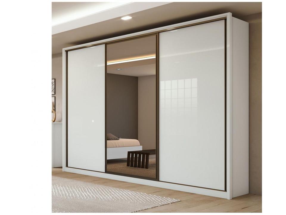 Guarda-roupa Casal com Espelho 3 Portas 6 Gavetas Caemmun Spazio - 3