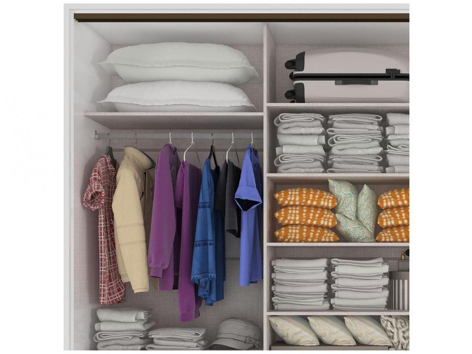Guarda-roupa Casal com Espelho 3 Portas 6 Gavetas Caemmun Spazio - 10