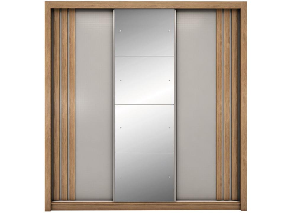 Guarda-roupa Casal com Espelho 3 Portas de Correr 2 Gavetas Demóbile Cannes - 16