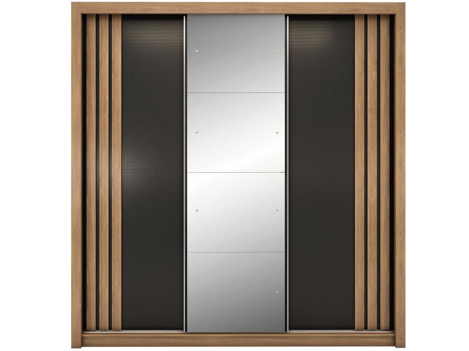 Guarda-roupa Casal com Espelho 3 Portas de Correr 2 Gavetas Demóbile Cannes - 17