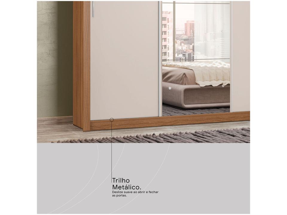 Guarda-roupa Casal com Espelho 3 Portas de Correr 2 Gavetas Demóbile Residence Flex - 13